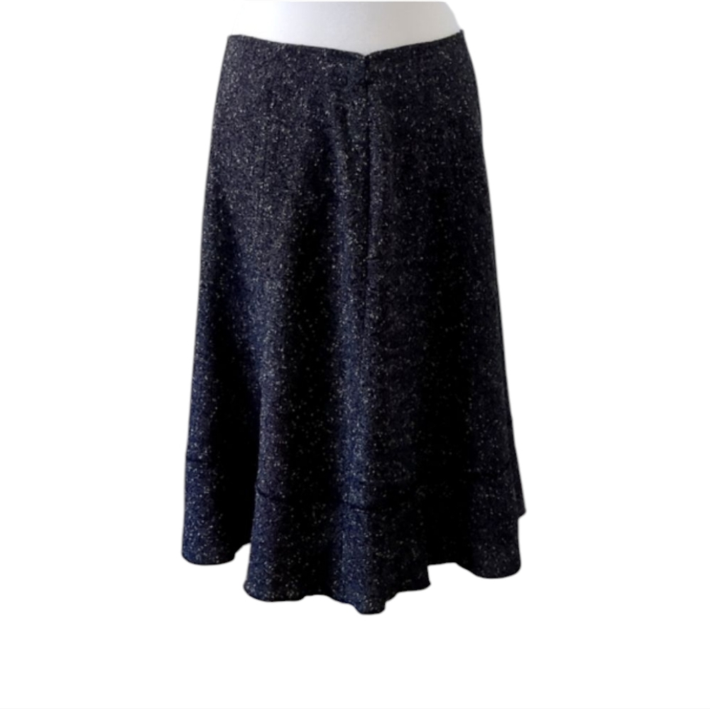 Cynthia Steffe Tweed Suit Charcoal Size 8 Blazer/ 14 Skirt - Picture 14 of 15